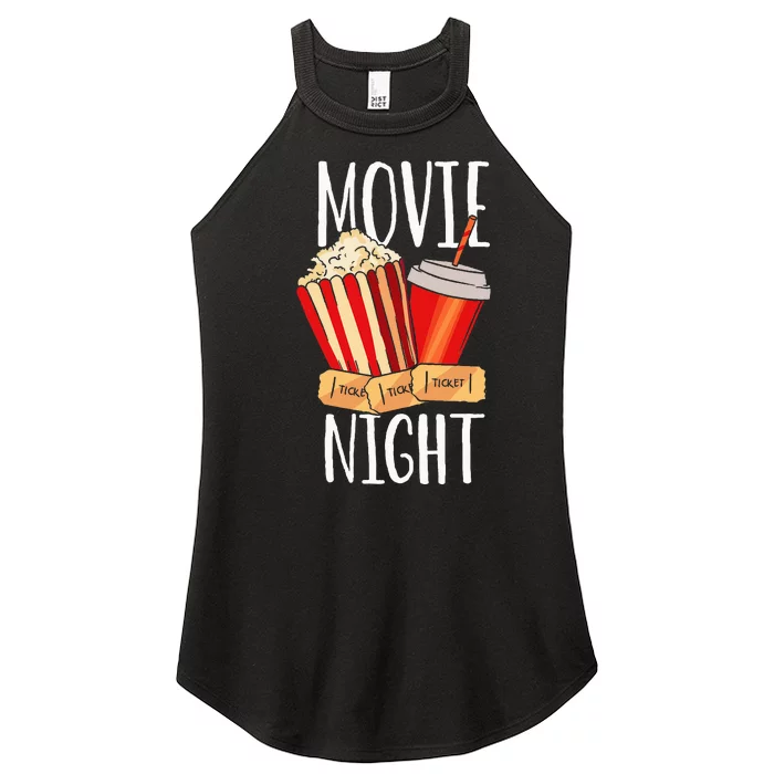 Movie Night Party Movie Night Women’s Perfect Tri Rocker Tank