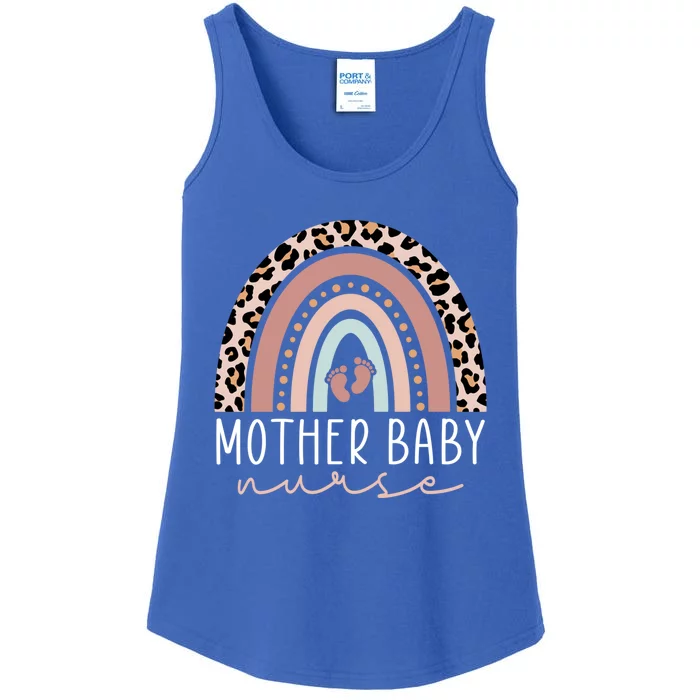 Mother Nurse Postpartum Nurse Mom Nursing Rainbow Gift Ladies Essential Tank