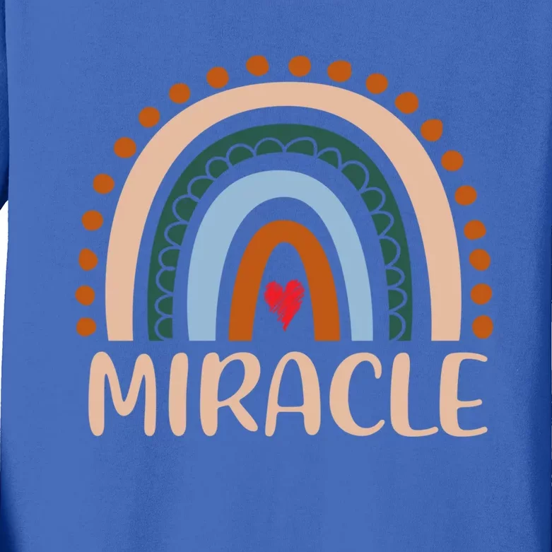 Miracle Name Personalized Funny Rainbow Miracle Cute Gift Kids Long Sleeve Shirt