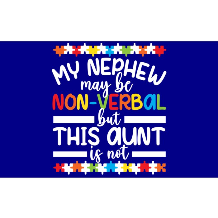 My Nephew Proud Autism Aunt Autism Warrior Aunt Gift Bumper Sticker