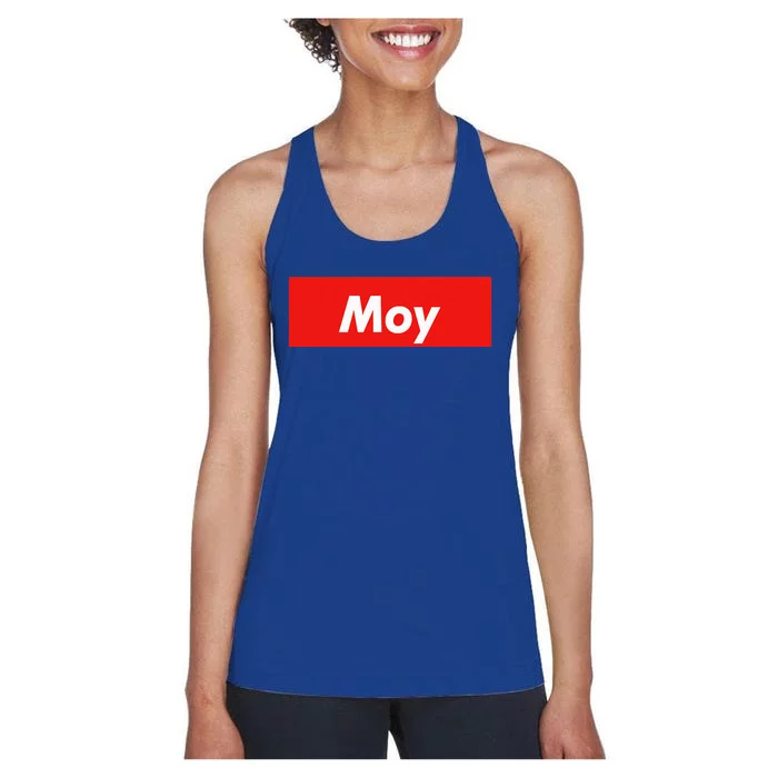 Moy Name Personalized Gift Idea For Moy Women's Racerback Tank