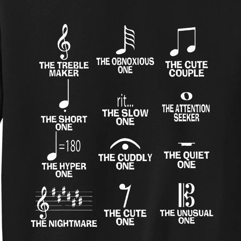 Musical Notes Symbol Definition Humor Funny Christmas Gift Short Sleeve Sweatshirt