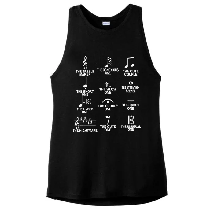 Musical Notes Symbol Definition Humor Funny Christmas Ladies Tri-Blend Wicking Tank