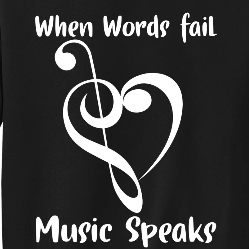 Musical Notes Symbol Gift For Musicians Loves Music Bb Life Tall Sweatshirt