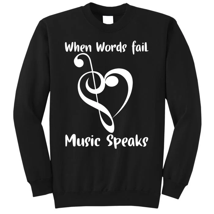 Musical Notes Symbol Gift For Musicians Loves Music Bb Life Tall Sweatshirt