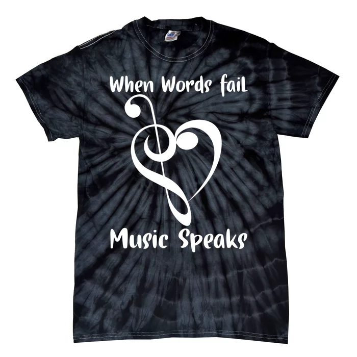 Musical Notes Symbol Gift For Musicians Loves Music Bb Life Tie-Dye T-Shirt