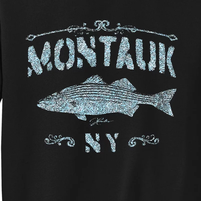 Montauk Ny Striped Bass Tall Sweatshirt