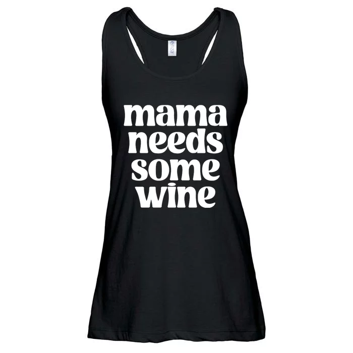 Mama Needs Some Wine Women Ladies Essential Flowy Tank