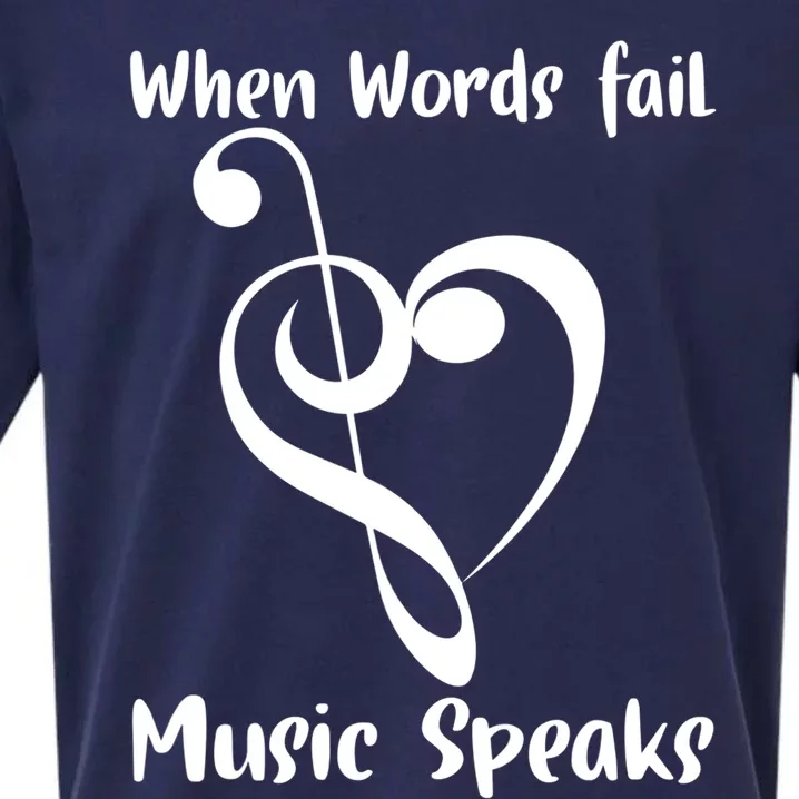 Musical Notes Symbol Gift For Musicians Loves Music Bb Life Sueded Cloud Jersey T-Shirt