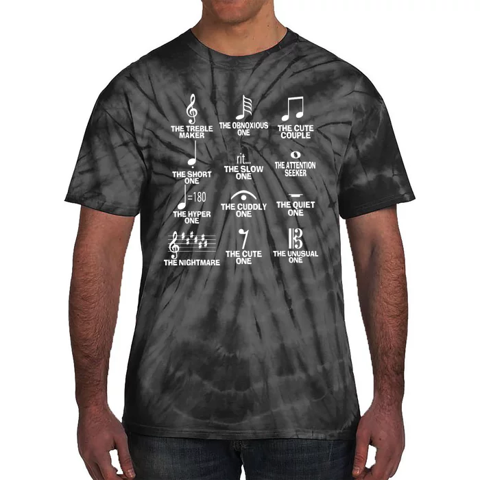 Musical Notes Symbol Definition Humor Tie-Dye T-Shirt