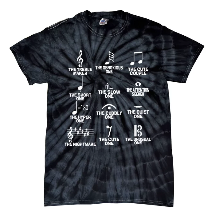 Musical Notes Symbol Definition Humor Tie-Dye T-Shirt