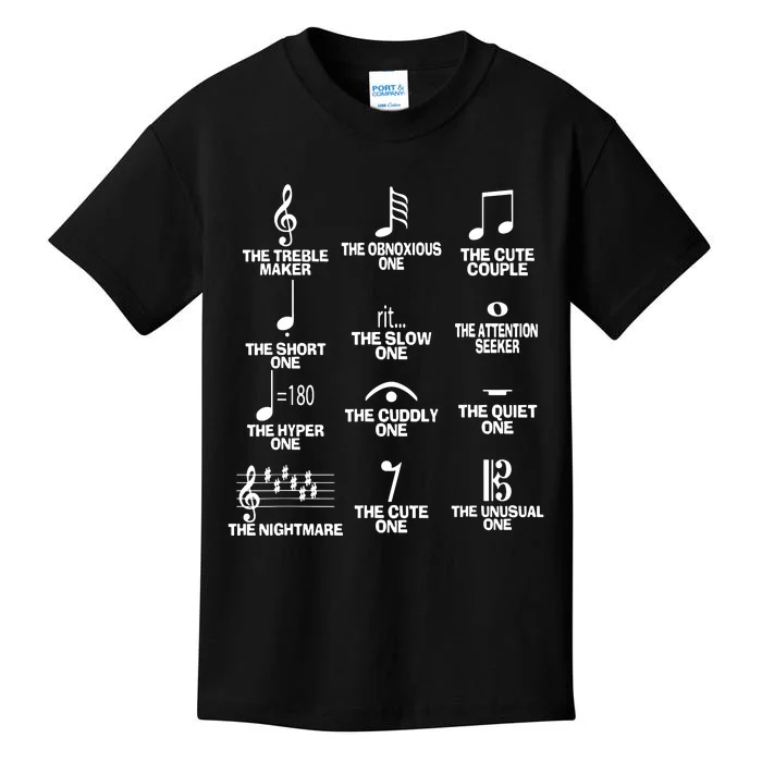 Musical Notes Symbol Definition Humor Kids T-Shirt