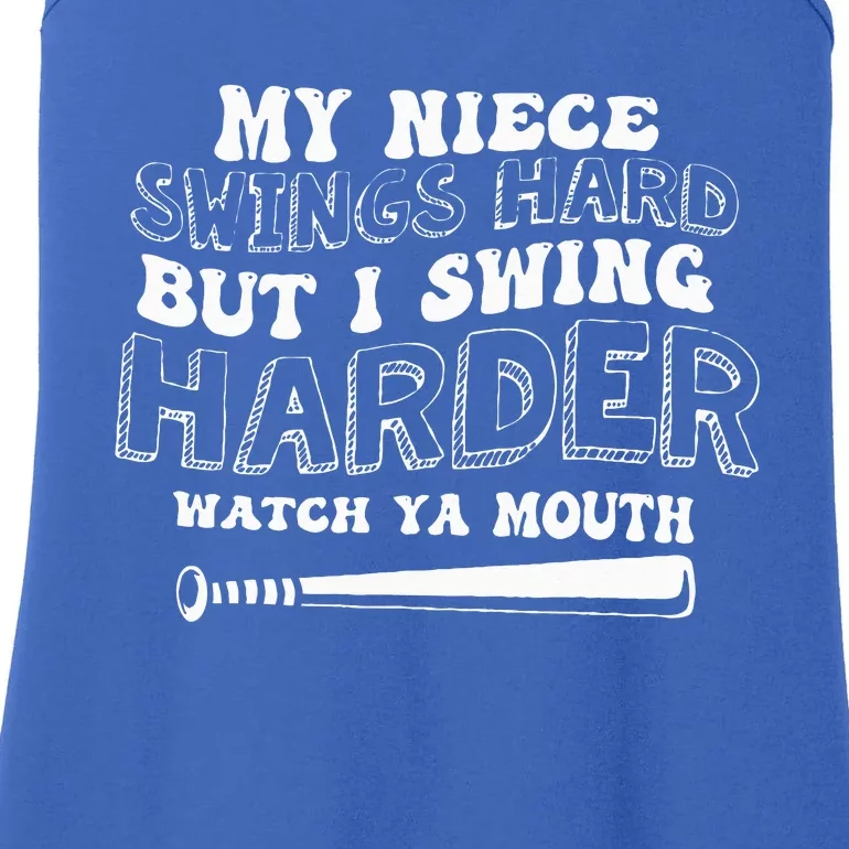 My Niece Swings Hard But I Swing Ladies Essential Tank