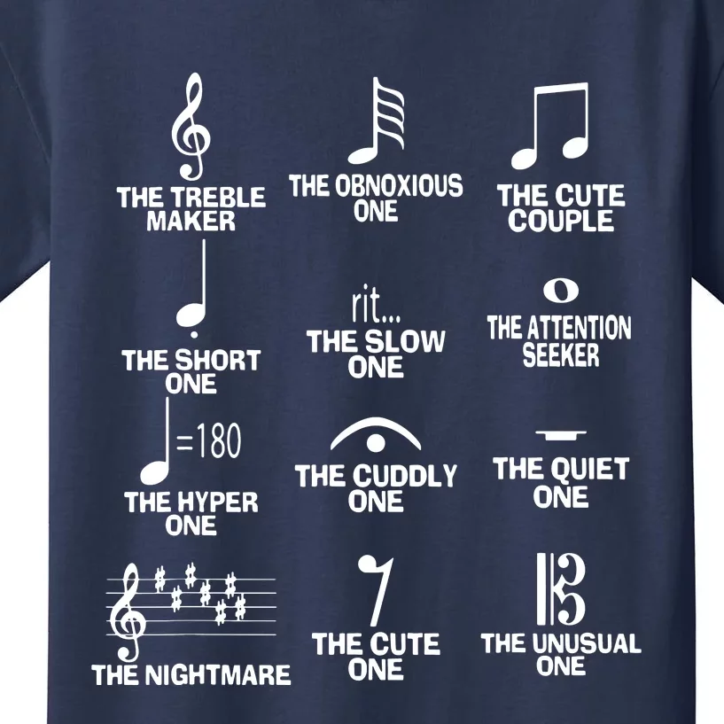 Musical Notes Symbol Definition Humor Funny Christmas Gift Short Sleeve Kids T-Shirt