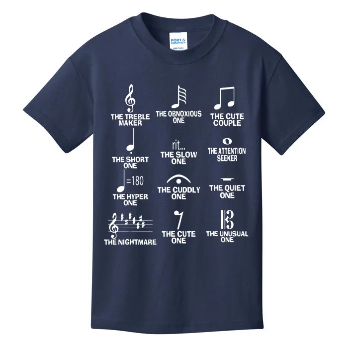 Musical Notes Symbol Definition Humor Funny Christmas Gift Short Sleeve Kids T-Shirt