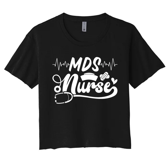 Mds Nurse Stethoscope Nurses Day Women's Crop Top Tee