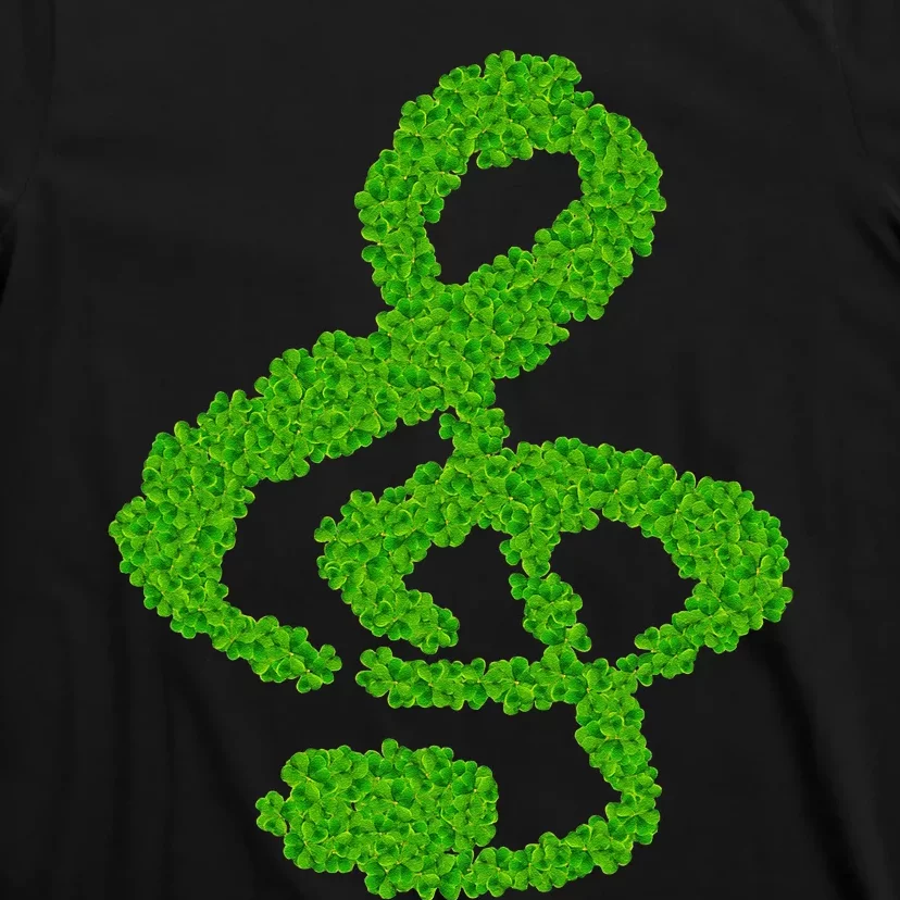 Music Note Shamrock Funny St. Saint Patrick's Day T-Shirt