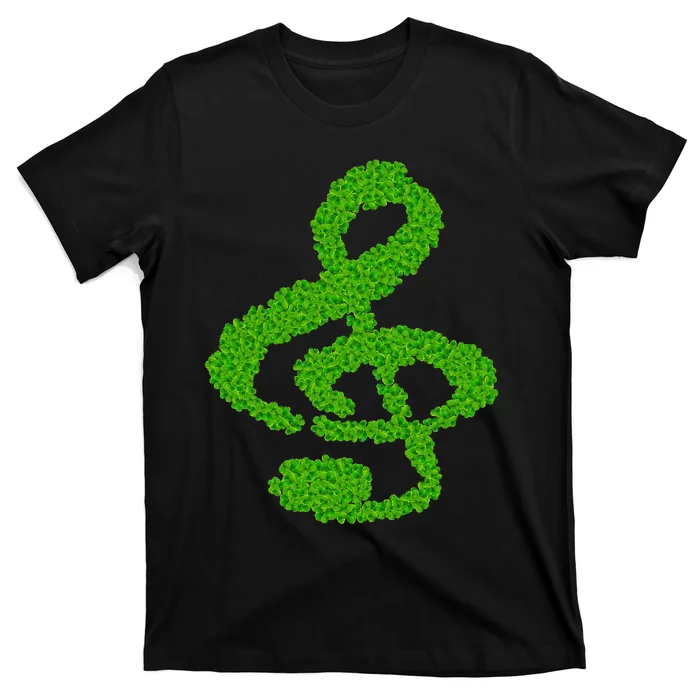 Music Note Shamrock Funny St. Saint Patrick's Day T-Shirt