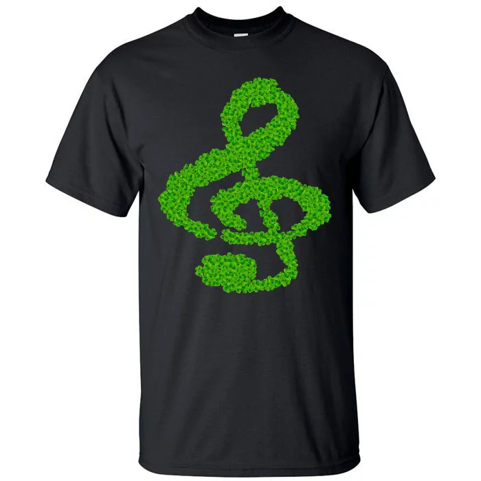 Music Note Shamrock Funny St. Saint Patrick's Day Tall T-Shirt