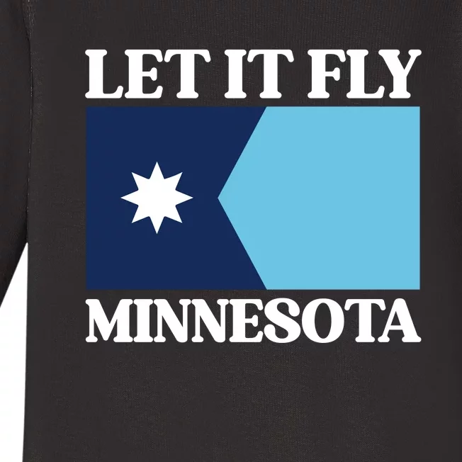 Minnesotas New State Flag Baby Long Sleeve Bodysuit