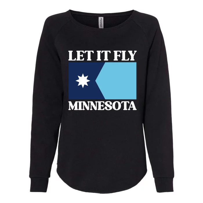 Minnesotas New State Flag Womens California Wash Sweatshirt