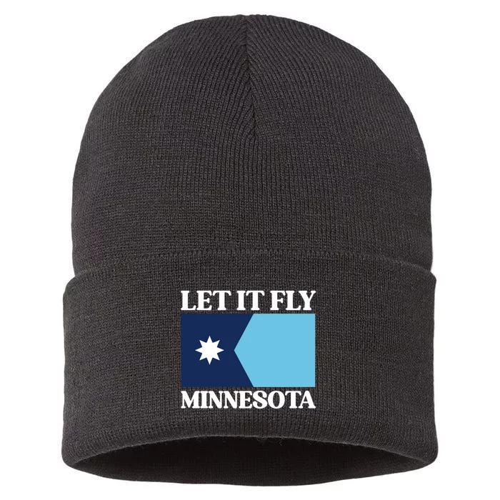 Minnesotas New State Flag Sustainable Knit Beanie