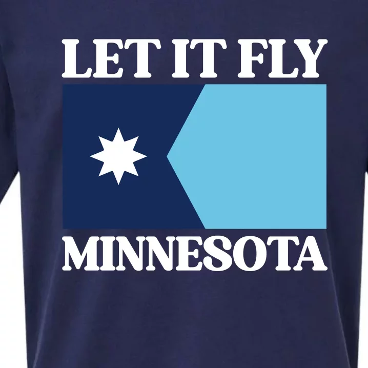 Minnesotas New State Flag Sueded Cloud Jersey T-Shirt