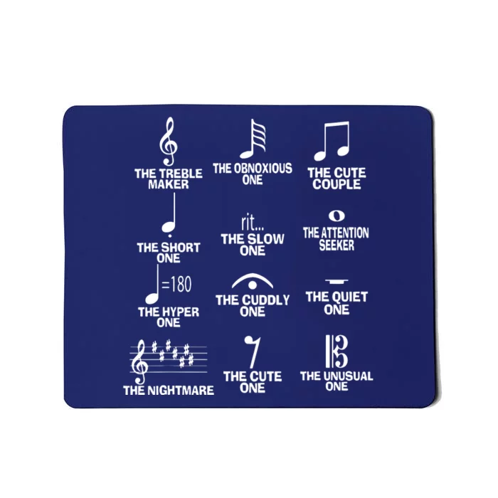 Musical Notes Symbol Definition Humor Funny Christmas Gift Short Sleeve Mousepad