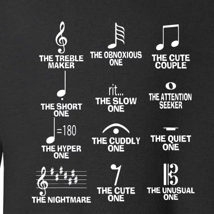 Musical Notes Symbol Definition Humor Funny Christmas Gift Toddler Sweatshirt