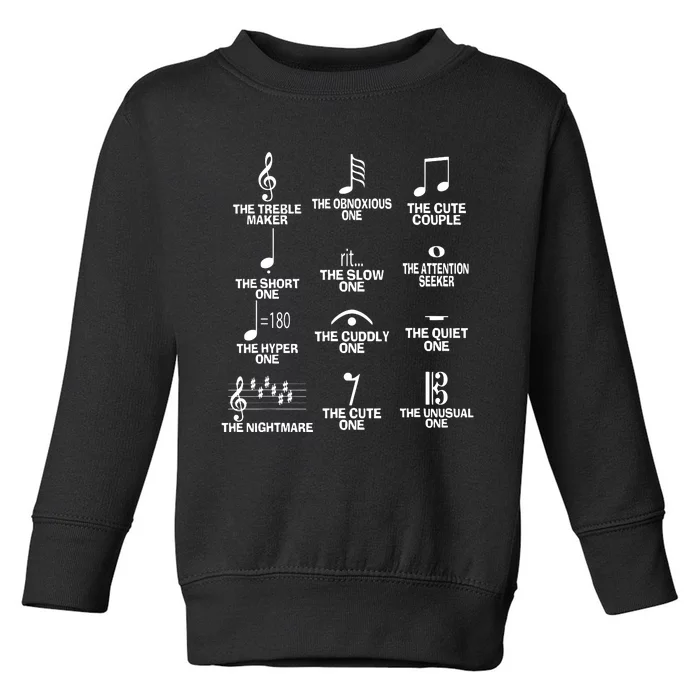 Musical Notes Symbol Definition Humor Funny Christmas Gift Toddler Sweatshirt