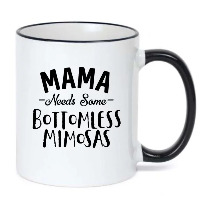 Mama Needs Some Bottomless Mimosa Alcohol Brunch Funny Party Gift Black Color Changing Mug