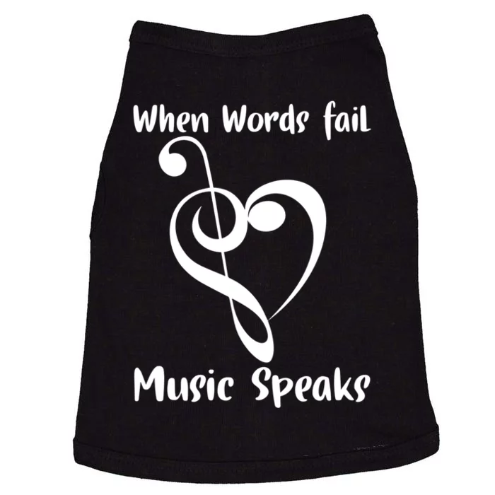 Musical Notes Symbol Gift For Musicians Loves Music Bb Life Doggie Tank