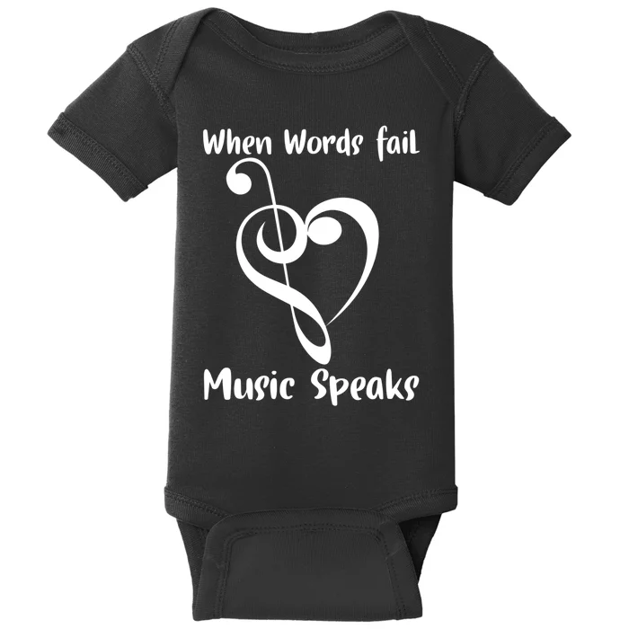 Musical Notes Symbol Gift For Musicians Loves Music Bb Life Baby Bodysuit