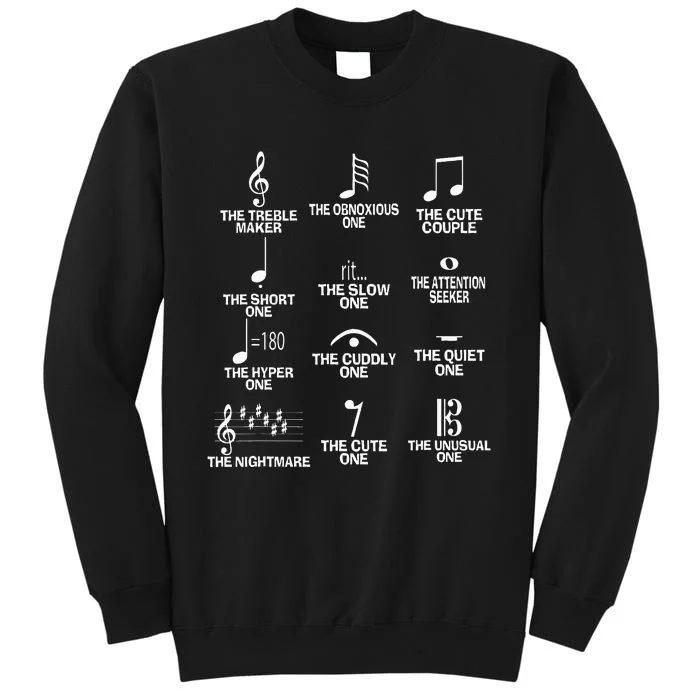 Musical Notes Symbol Definition Humor Funny Christmas Gift Short Tall Sweatshirt