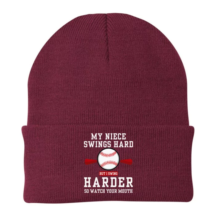 My Niece Swings Hard But I Swing Knit Cap Winter Beanie