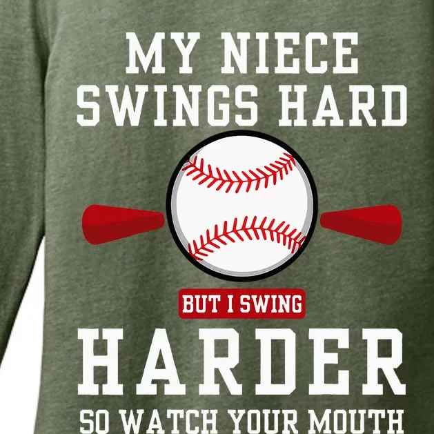 My Niece Swings Hard But I Swing Womens CVC Long Sleeve Shirt