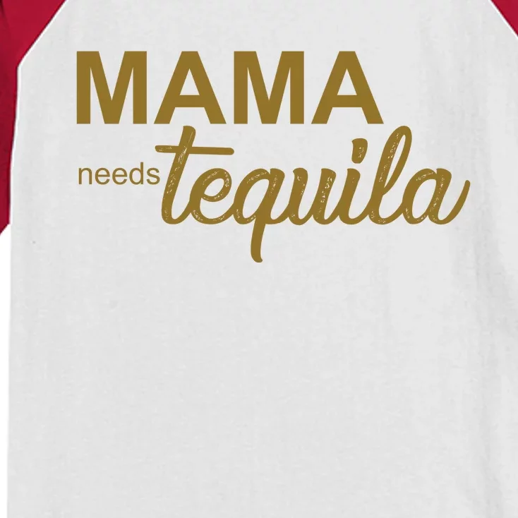 Mama Needs Tequila Funny Gift For Mom Kids Colorblock Raglan Jersey