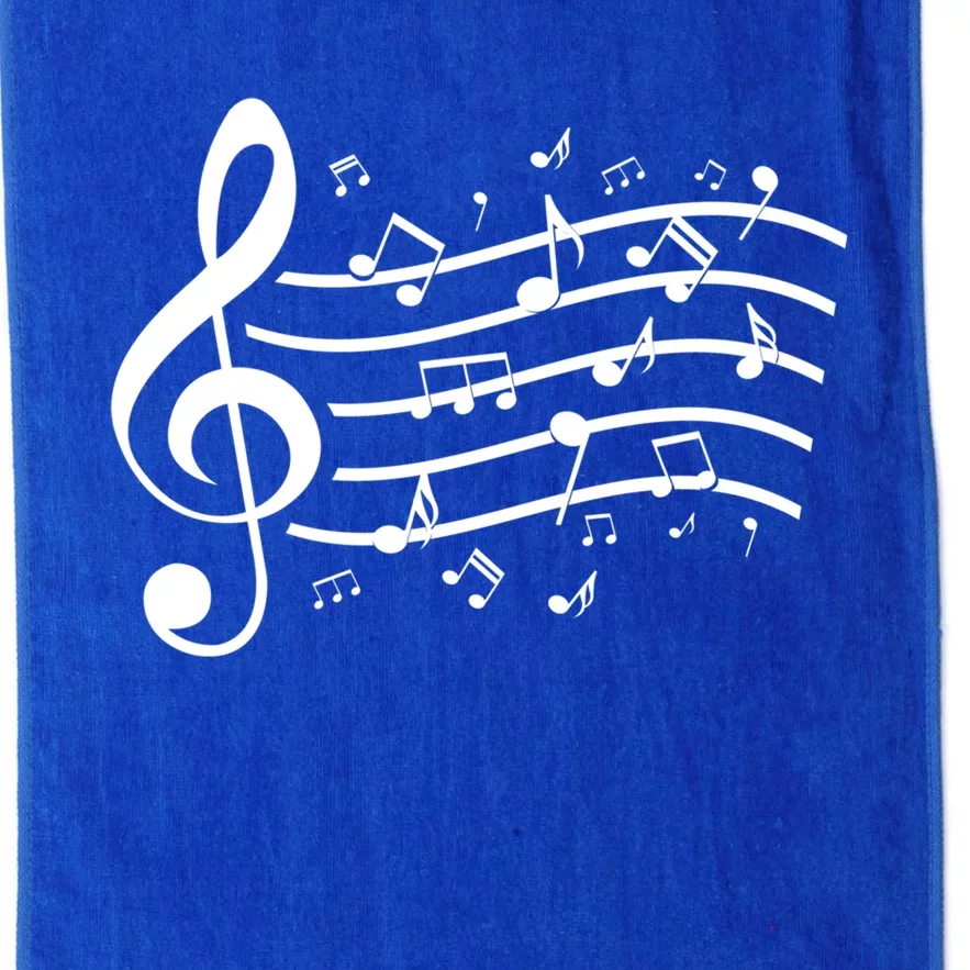 Music Notes Treble Clef Musician Gift Idea Music Meaningful Gift Platinum Collection Golf Towel