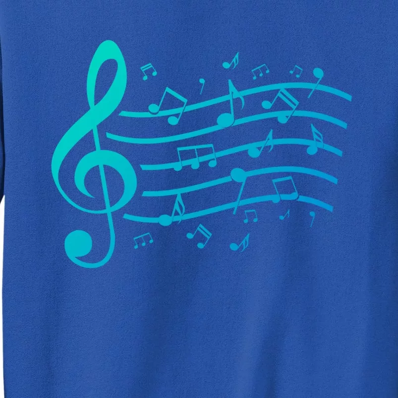 Music Notes Treble Clef Musician Gift Idea Music Meaningful Gift Sweatshirt