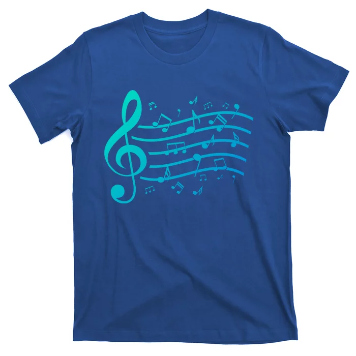 Music Notes Treble Clef Musician Gift Idea Music Meaningful Gift T-Shirt