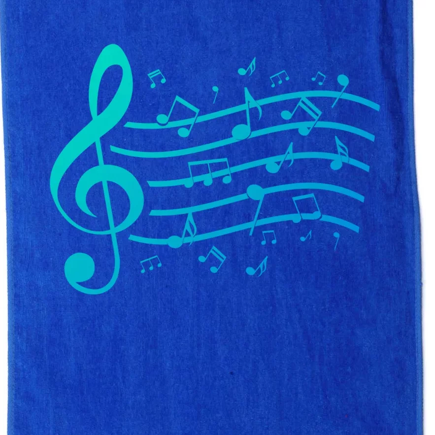 Music Notes Treble Clef Musician Gift Idea Music Meaningful Gift Platinum Collection Golf Towel