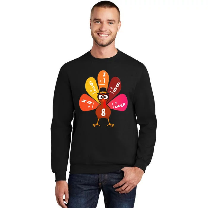 Math Number Turkey Count Answer Thanksgiving Teacher Sweatshirt