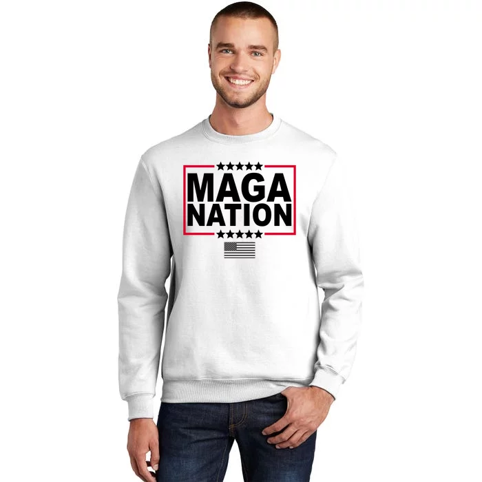 Maga Nation Usa Flag Sweatshirt