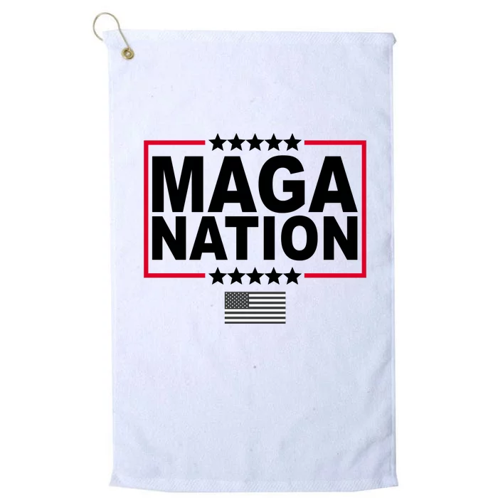 Maga Nation Usa Flag Platinum Collection Golf Towel