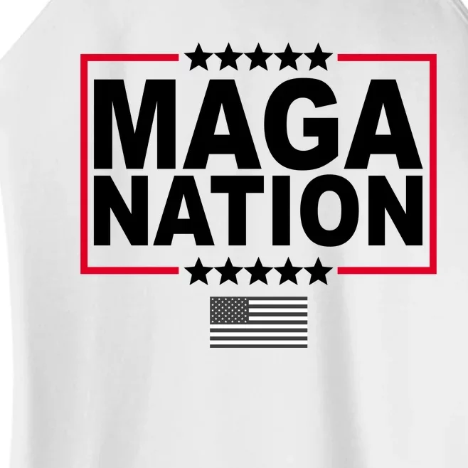 Maga Nation Usa Flag Women’s Perfect Tri Rocker Tank