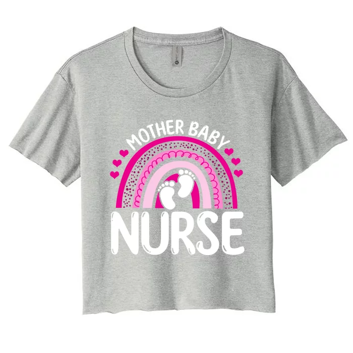 Mother Nurse Valentines Day Cute Gift Women's Crop Top Tee