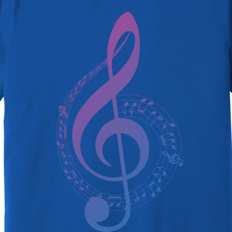 Music Note White Treble Clef Musical Symbol For Musician Gift Premium T-Shirt