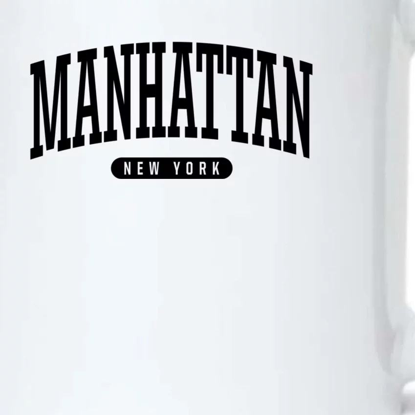 Manhattan New York Souvenirs College Style Manhattan New York Souvenir Black Color Changing Mug