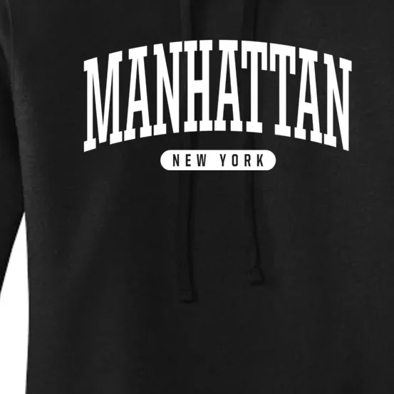 Manhattan New York Souvenirs College Style Manhattan New York Souvenir Women's Pullover Hoodie