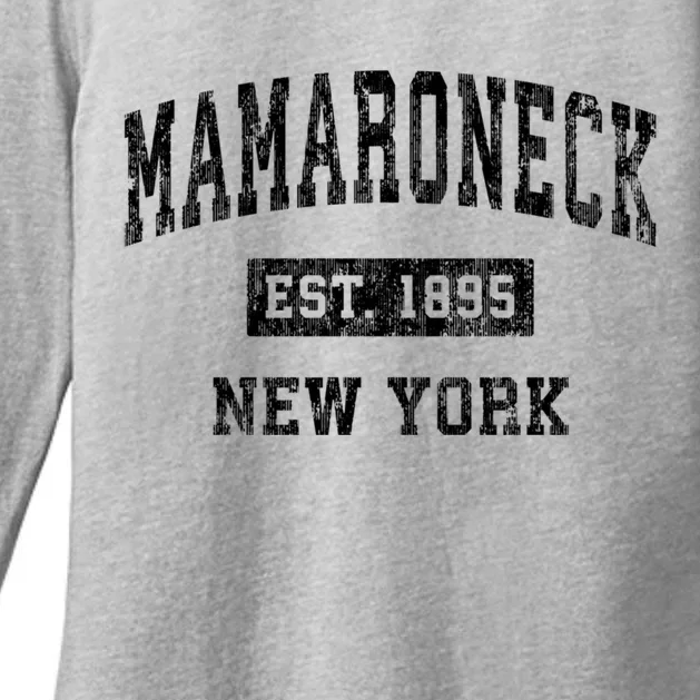 Mamaroneck New York Ny Vintage Sports Womens CVC Long Sleeve Shirt